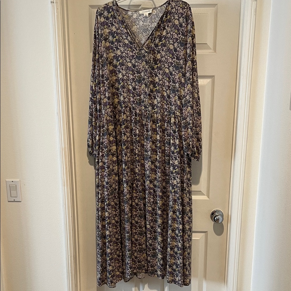 Treasure & Bond Floral Long Sleeve Dress